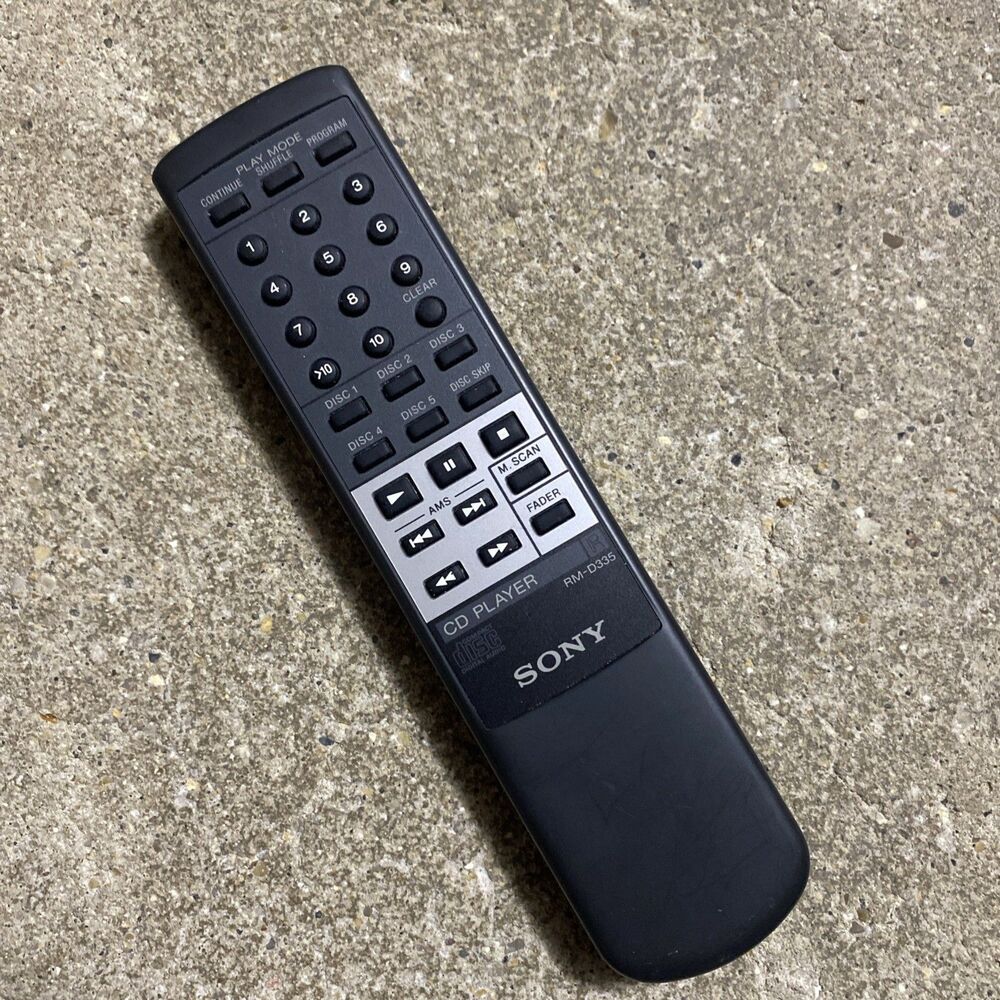 Sony RM-D335 RC, CD Player Remote Control OEM Tested Working